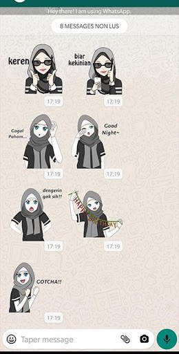 Stickers Hijab Muslim WASticker for WhatsApp screenshot 6