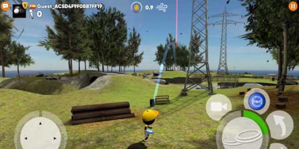 Guide Stickman Disc Golf Battle screenshot 1