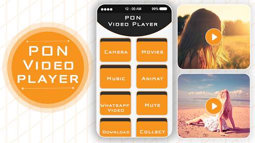 Pon video player : Video Player screenshot 1