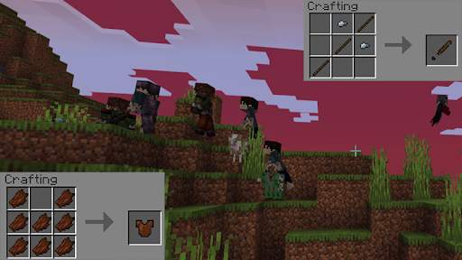 Zombie mod in mcpe world screenshot 3
