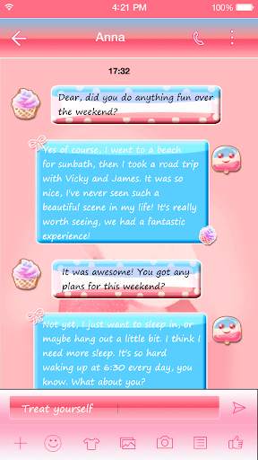 Ice cream Emoji Keyboard Theme screenshot 2