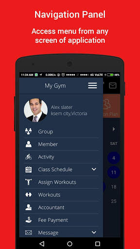 Gym Master Android Application screenshot 5
