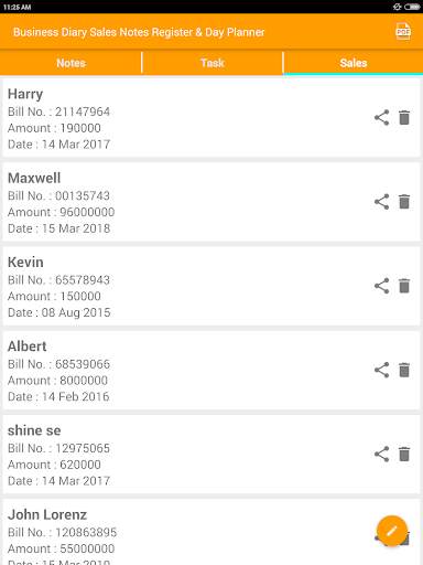 Business Diary Sales Notes Register & Day Planner screenshot 1