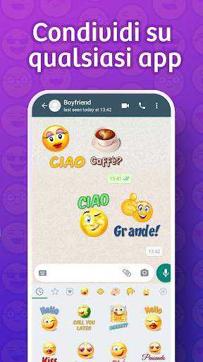 WhatSmiley Emoji WASticker screenshot 5