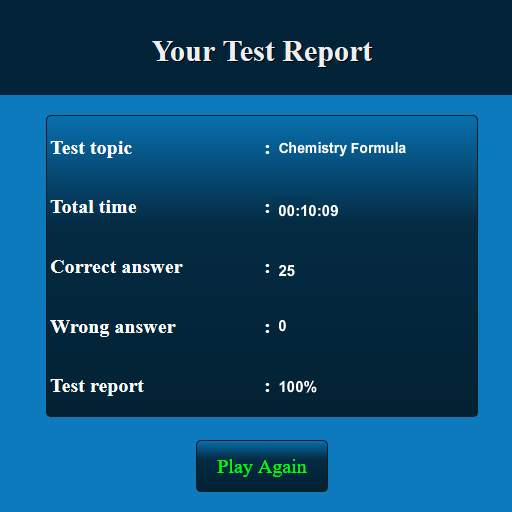 Chemistry Formula MCQ screenshot 5