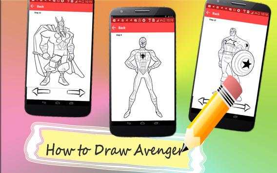 How to Draw Avenger Heroes screenshot 1