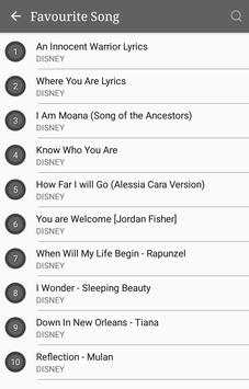 All DISNEY Album Songs Lyrics screenshot 5