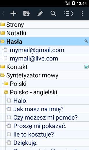 Hierarchiczne notatki screenshot 2