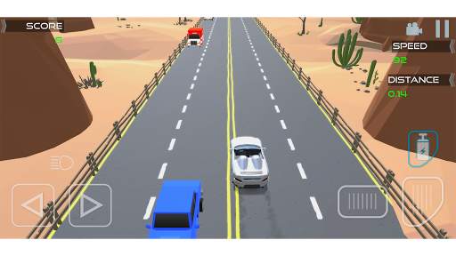 Polygon Traffic Racer 3D: Highspeed Highway Games 3 تصوير الشاشة