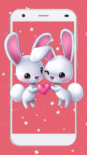 Salmon Kawai Cartoon live wallpaper screenshot 2