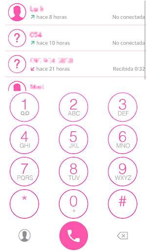 THEME i 8 PINK FOR EXDIALER screenshot 2