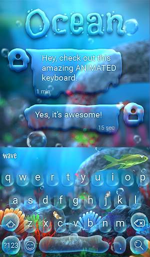 Ocean Live Wallpaper HD Theme 3 تصوير الشاشة