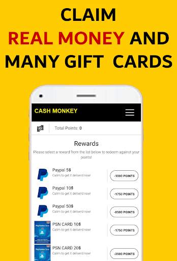 Cash Monkey - Make Money Downloading Apps screenshot 1