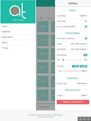 Audio Training EQ and Feedback screenshot 10