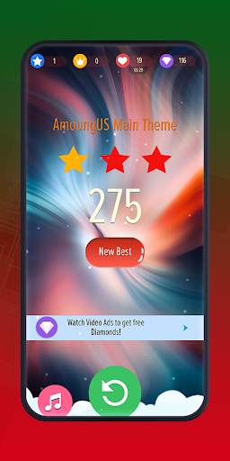 Piano Tap for AmongUs Main the screenshot 4