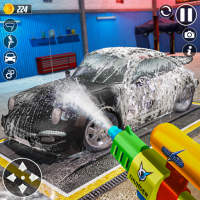 Car Driving Car Wash Mechanic logo