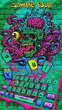 Zombie Skull Graffiti Keyboard screenshot 2