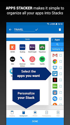 APPS STACKER - Smart App Organizer screenshot 2