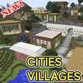 Cities and villages for minecraft logo