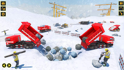 Snow Excavator Sim Crane Game स्क्रीनशॉट 4