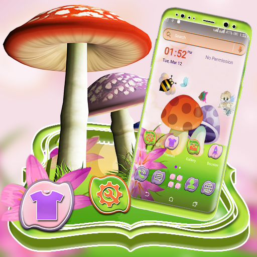 Mushroom Paint Launcher Theme icon