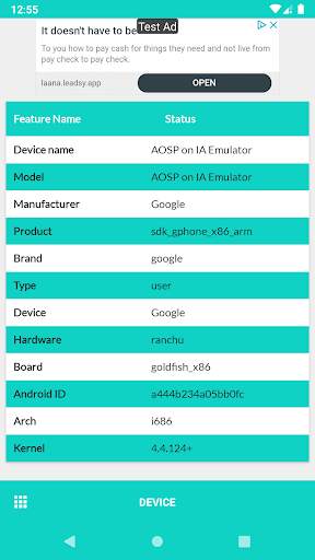 Device Info Hardware & Software config for Android screenshot 5