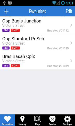 bus@sg for Android screenshot 1
