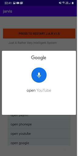 Jarvis screenshot 2