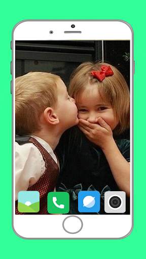 Cute Baby Kiss Full HD Wallpaper screenshot 15