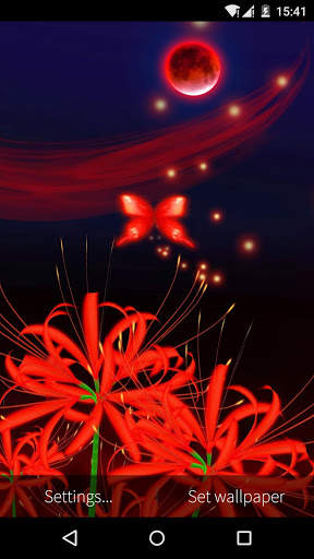 3D Butterfly Flower Wallpaper скриншот 3