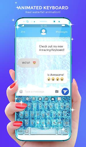 Waterfall Live Wallpaper Theme screenshot 1
