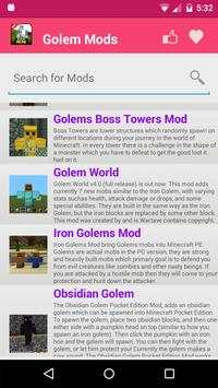Golem Mod For MCPE. screenshot 2