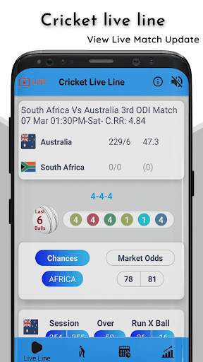 Cricket live line screenshot 1