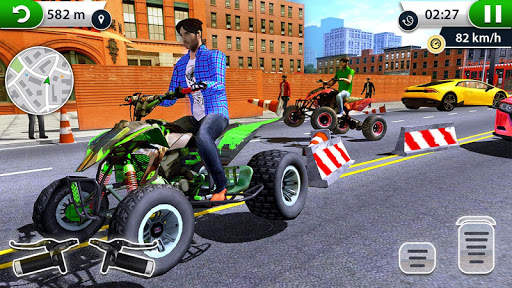 ATV City Traffic Racing Games 2019 screenshot 1