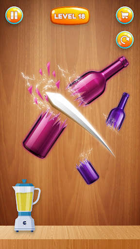 Bottle Challenge Game - Fruit Slice Mobile Game screenshot 4