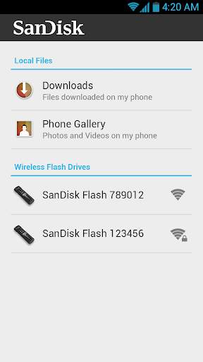 SanDisk Wireless Flash Drive screenshot 2