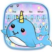 Cute Unicorn Whale Keyboard logo