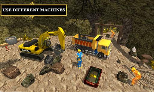 Cave Mine Construction Sim: Gold Collection Game screenshot 1
