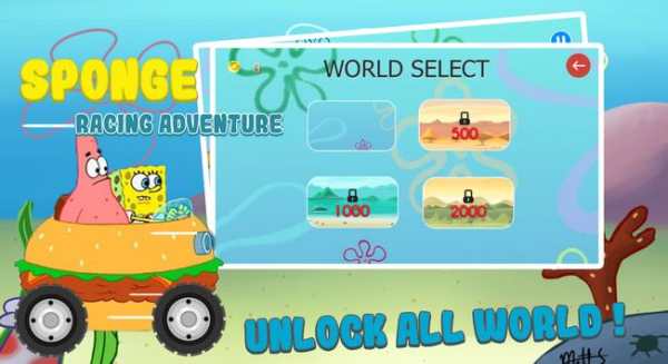 Sponge Car Racing Adventure screenshot 2
