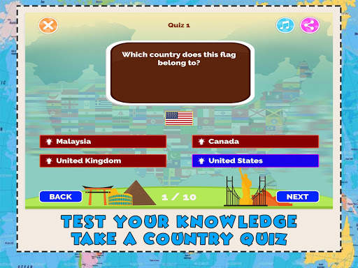 World Countries Geography Quiz screenshot 3