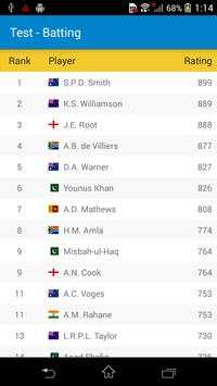 ICC Cricket Rankings screenshot 3