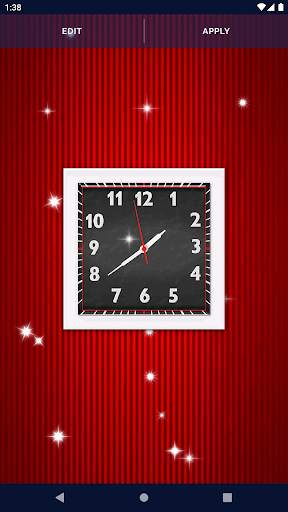 Square Analog Clock Wallpaper screenshot 6