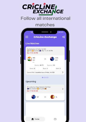 Cricline Exchange Cricket Line screenshot 3