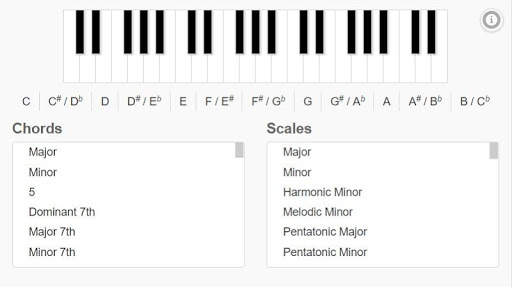 Piano Chords and Scales screenshot 1
