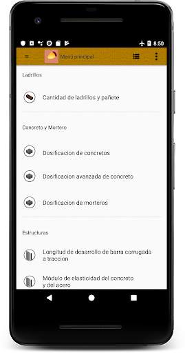 Dosificación de  Concreto Home Engineer screenshot 1