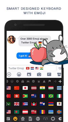 Smart Designed Keyboard with Emoji screenshot 1
