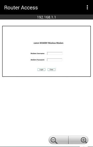 Router Access Default Gateway screenshot 1