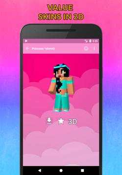 Girls Skins for Minecraft PE in 3D screenshot 8