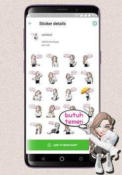 WA Sticker Cewe Cute, Seksi Lucu WAStickerApps screenshot 2