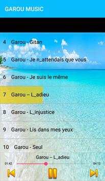 GAROU chansons; sans internet screenshot 3